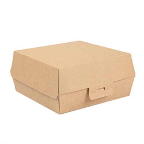 Kartonska kutija za hamburger "Thepack" 17,6x16,8x7,8 cm smeđa 50/1 slika 1
