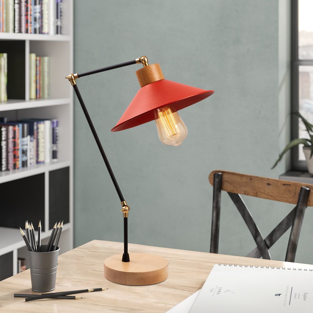 Manavgat - N-606 Crvena Stolna Lampa slika 1