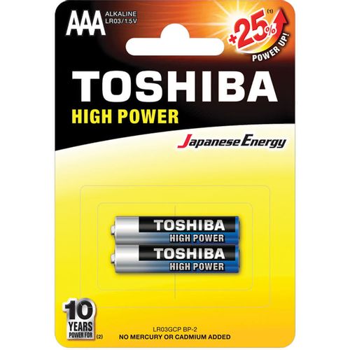Toshiba High Power Alkalna Baterija Lr03 Bp 2/1 slika 1