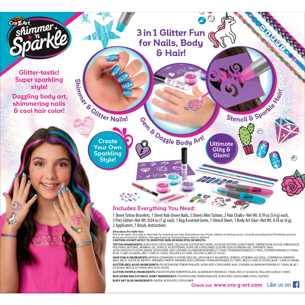 Cra-Z-Art Shimmer‘n Sparkle 65501 Ultimate Glitter Beauty Set slika 8