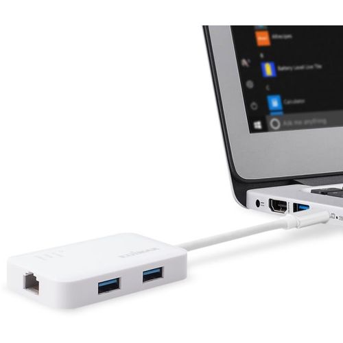 Edimax USB-C to 3-Port USB 3.0 Gigabit Ethernet Hub, EU-4308 slika 3