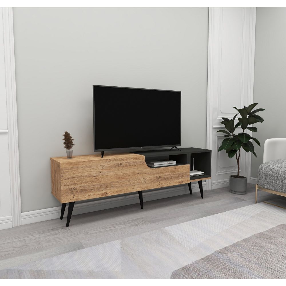 TV Stalak Alba - Atlantic Pine, Antracit slika 1