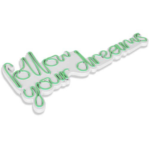 Wallity Ukrasna plastična LED rasvjeta, Follow Your Dreams - Green slika 5