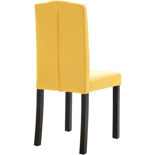 Blagovaonske stolice od tkanine 2 kom žute slika 17