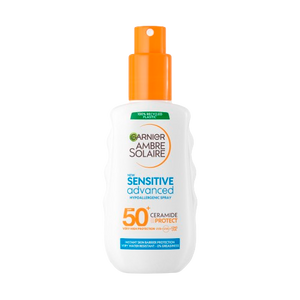 Garnier Ambre Solaire mlijeko za zaštitu od sunca u spreju za osjetljivu kožu SPF 50+ 