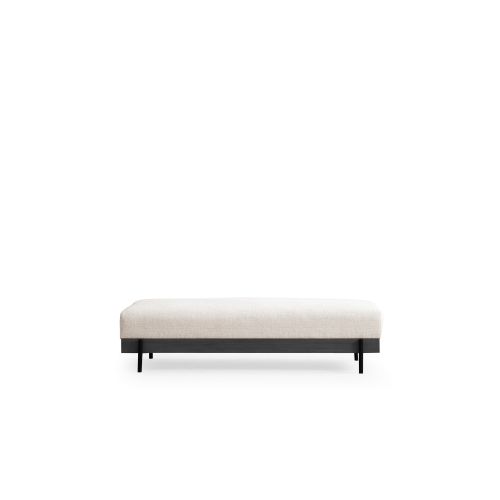 Atelier Del Sofa Tabure, Eti Black Pouffe - White slika 2