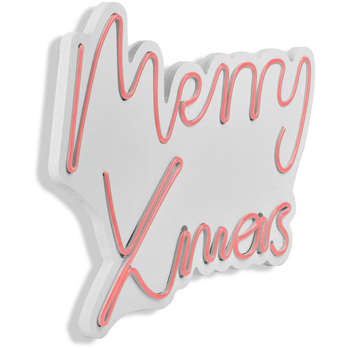 Wallity Ukrasna plastična LED rasvjeta, Merry Christmas - Pink slika 7