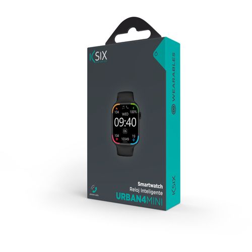 KSIX, smartwatch Urban 4 mini, TFT 1,74” zaslon, 3 dana aut., IP68, crni slika 7