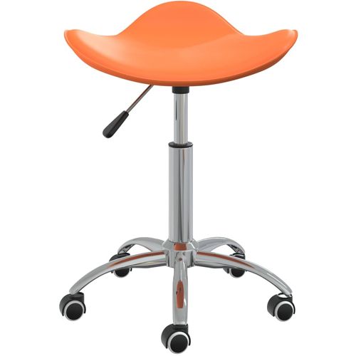 Salonski stolac od umjetne kože narančasti slika 21