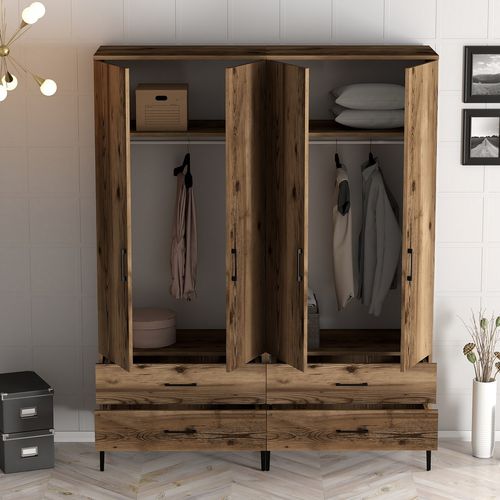 Kumsal TT - Walnut Walnut Wardrobe slika 2