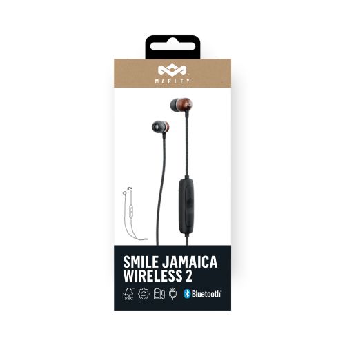 House of Marley In-ear slušalice Smile Jamaica Wireless 2, Signature Black slika 7