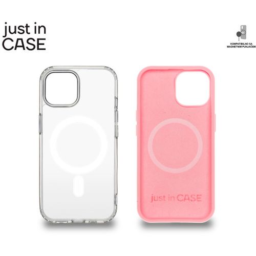 2u1 Extra case MAG MIX PLUS paket PINK za iPhone 15 slika 3