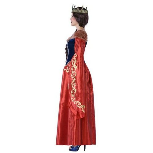 Svečana odjeća za odrasle 113916 Crvena Mornarsko plava Srednjovjekovna Kraljica M/L slika 8