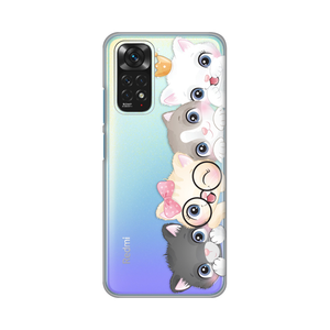 Torbica Silikonska Print Skin za Xiaomi Redmi Note 11/Note 11S Cats