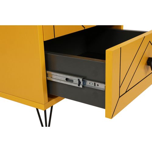 Luna - Yellow Yellow Nightstand slika 12