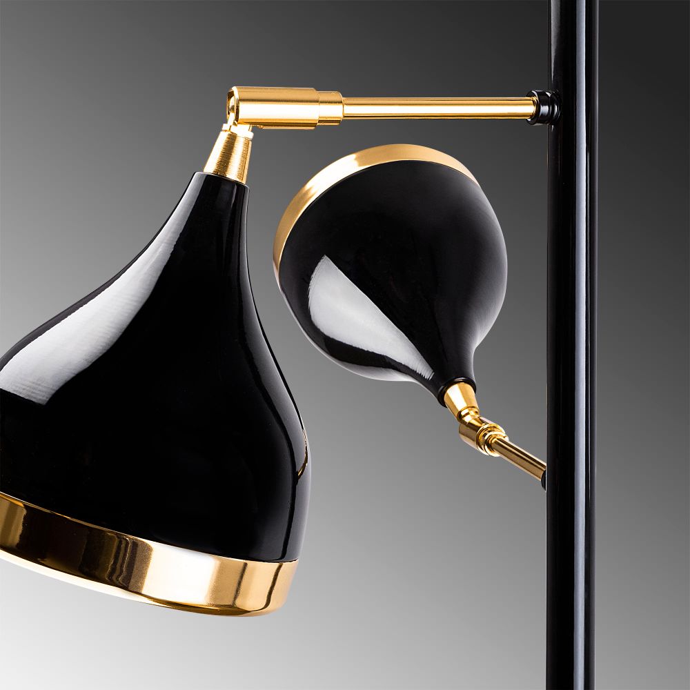 Stojeća Lampa Yıldo - 7022 Crno-Zlatna slika 5