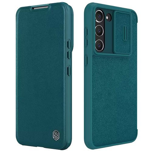 Futrola Nillkin Qin Pro (plain leather) za Samsung S916B Galaxy S23 Plus zelena slika 3