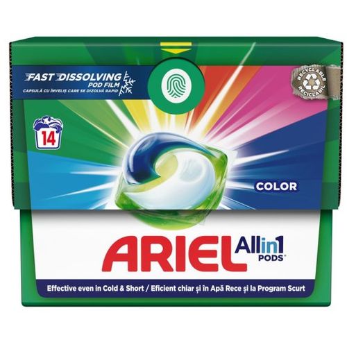 Ariel All in 1 kapsule za pranje veša Color 14kom, 14 pranja slika 1