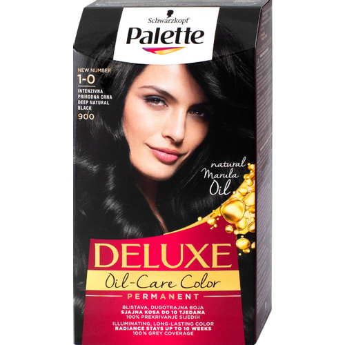 Palette Deluxe Farba za kosu 1-0 (900) Intenzivno prirodna crna slika 1