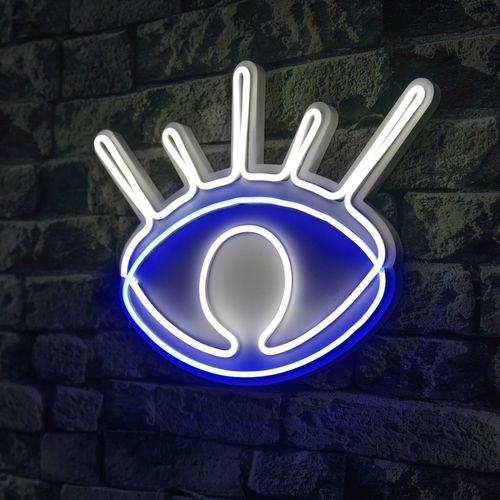 Wallity Ukrasna plastična LED rasvjeta, Evil Eye - White slika 8