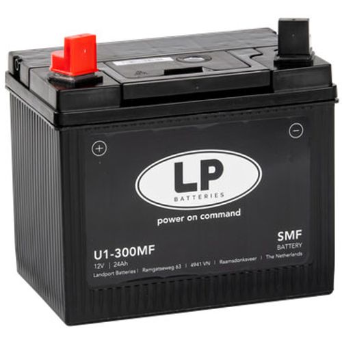 LANDPORT Akumulator Za Kosilice U1-9 (U1-300 Mf)  L+ (196X132X185 Mm) slika 1