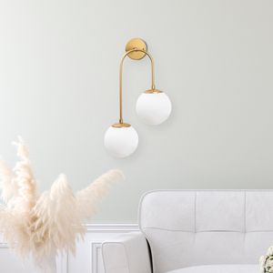 Jewel - 10585 Sjajna Zlatna Zidna Lampa