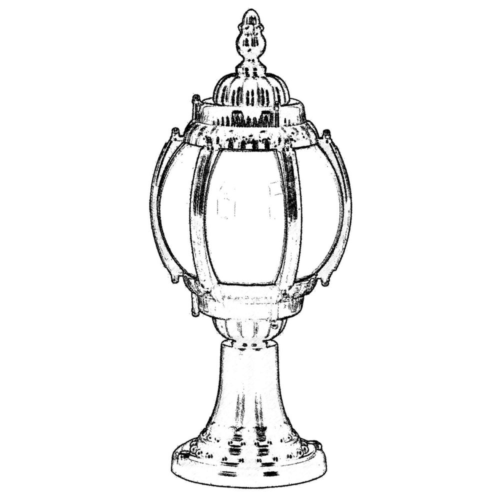 Vanjska zidna lampa u crno-bijeloj boji BSU-68203-BSY-KOP slika 2