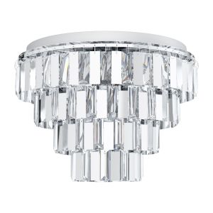 Eglo Erseka Stropna Lampa - Krom/Kristal, Promjer 485 mm