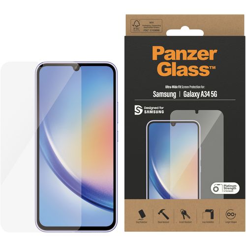 Panzerglass zaštitno staklo za Samsung Galaxy A34 5G ultra wide fit  slika 1