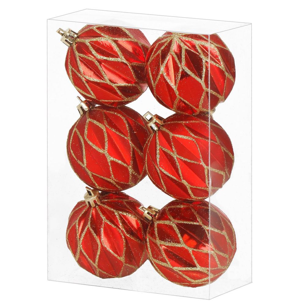 Ca1401 božićne kuglice 6 cm 6 kom. slika 8