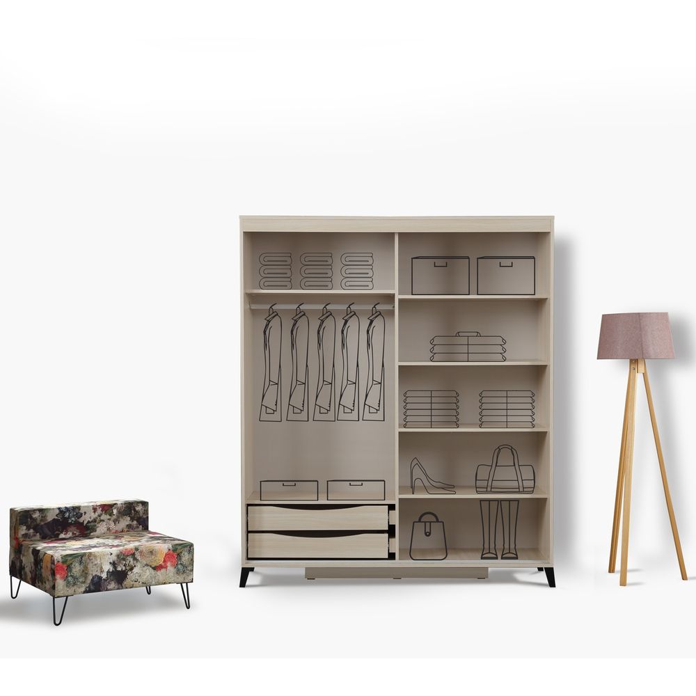 Pasific Home Fuga 180 - Ormar od Hrasta slika 2