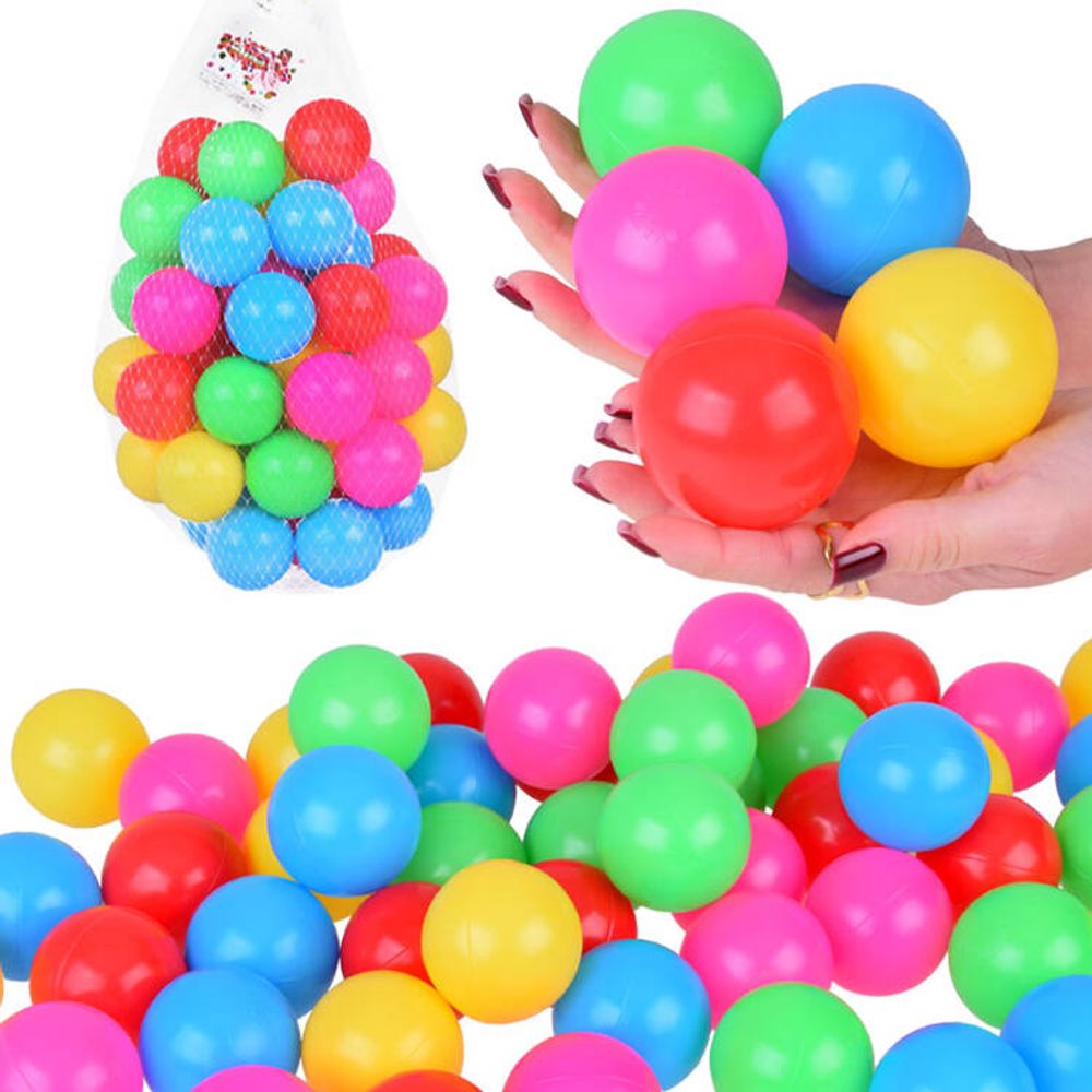 Šarene kuglice kuglice za bazen 6 cm 50 kom mekane plastične kuglice za5411 slika 1