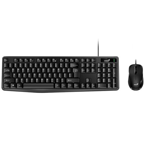 GENIUS KM-170 USB YU crna tastatura+ USB crni miš slika 1