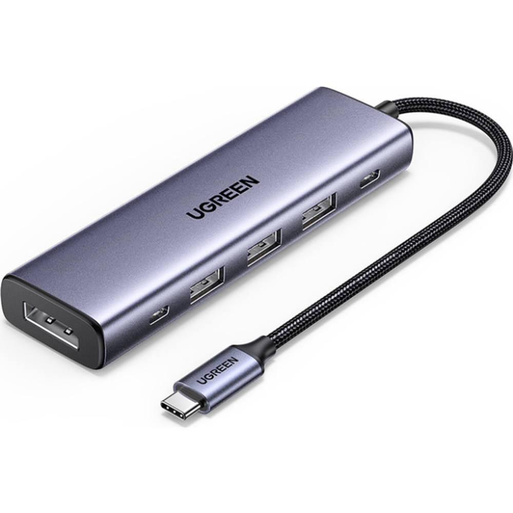 Ugreen 5-u-1 USB-C hub (100 W PD, 4K@60Hz DisplayPort) slika 1