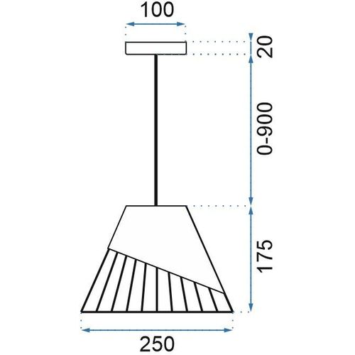 TOOLIGHT SVJETILJKA STROPNO VISEĆE SJENILO METAL SIVA APP229-1CP slika 9