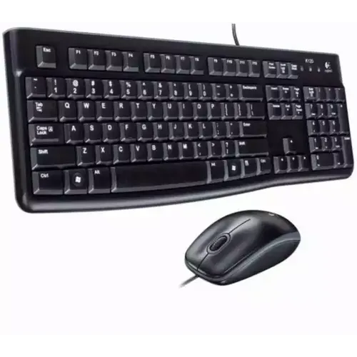 Tastatura + miš Logitech Deluxe MK120 US, crna slika 2