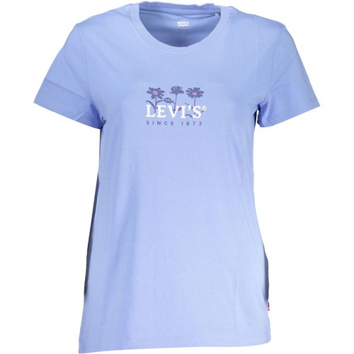 LEVI'S LIGHT BLUE WOMEN'S SHORT SLEEVE T-SHIRT slika 1