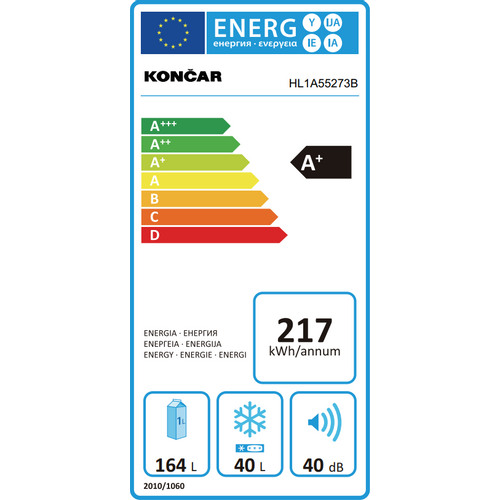 Končar hladnjak HL1A55273B slika 3