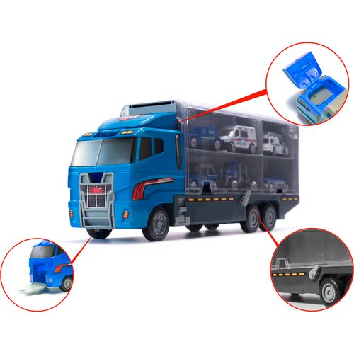 Kamion transporter policijskih vozila 6 komada slika 10
