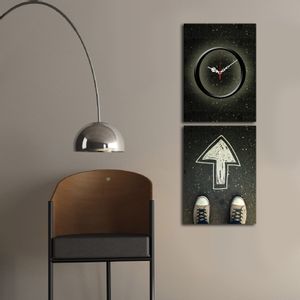 Wallity Zidni sat dekorativni na platnu (2 komada), 2P3040CS-147