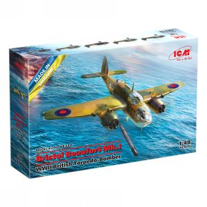 Model Kit Aircraft - Bristol Beaufort Mk.I WWII British Torpedo-Bomber 1:48