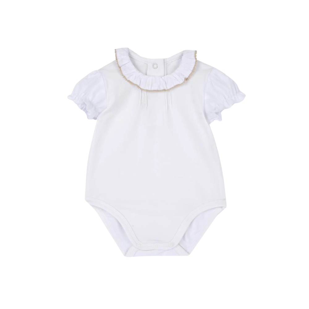 Chicco Bodi sa kratkim rukavima za bebe, Bijeli slika 1