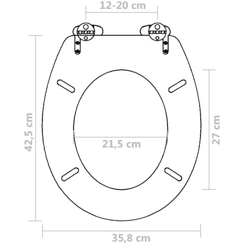 Sjedalo za WC školjku MDF tiho zatvaranje i jednostavni dizajn slika 32