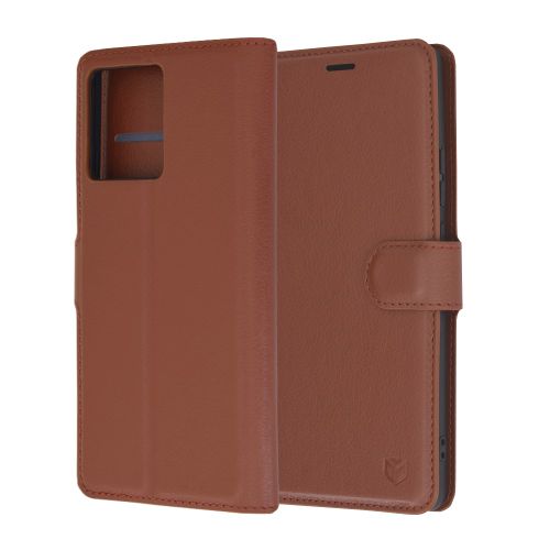 Techsuit Leather Folio preklopna maska za Motorola Edge 50 Ultra – smeđa slika 5