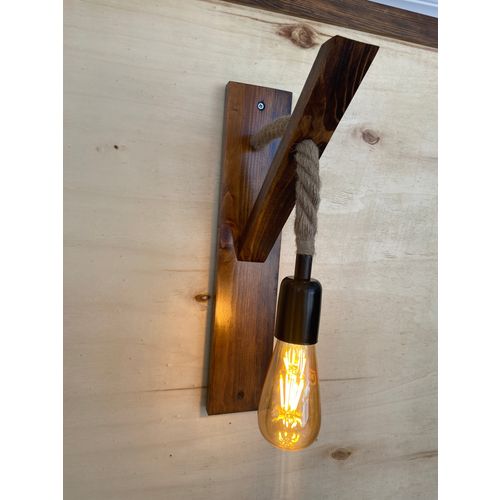 Ahşap Aplik 18 Walnut Wall Lamp slika 6