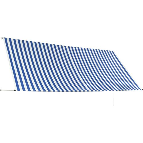 Tenda na uvlačenje 350 x 150 cm plavo-bijela slika 22