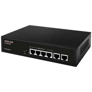 REDLINE PoE mrežni switch, 6 port RJ-45, 4 PoE, RL-SP8606M