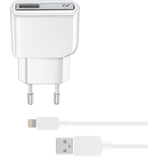 Cellularline kućni punjač iPhone i kabel MFI 12W slika 1