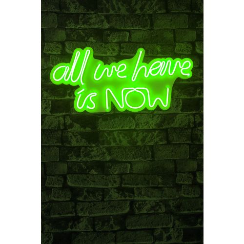 Wallity Ukrasna plastična LED rasvjeta, All We Have is Now - Green slika 9