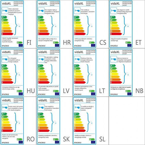 Stropna svjetiljka s 3 LED žarulje sa žarnom niti 12 W slika 25